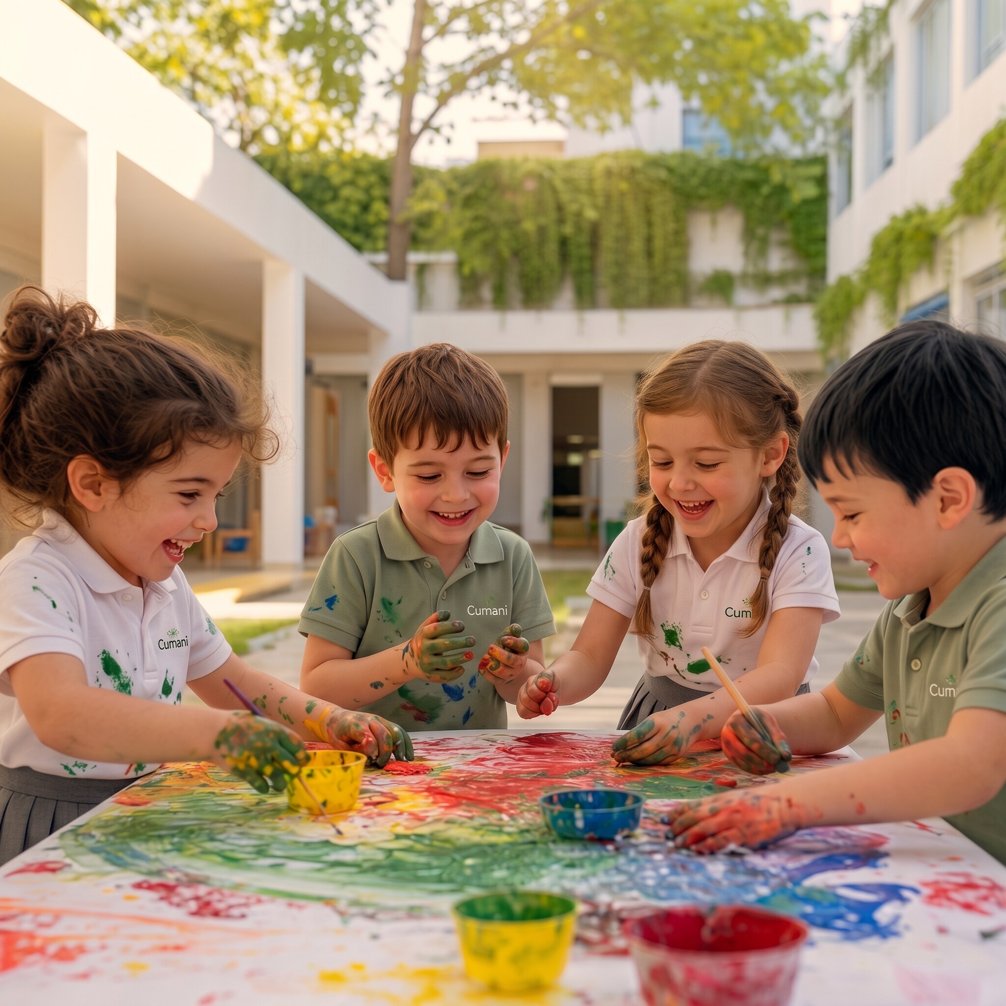 Niñas y niños aprendiendo juntos en Cumani